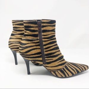 ANTONIO MELANI | Tiger Animal Print Hair Boots Tan Women’s Size 8M